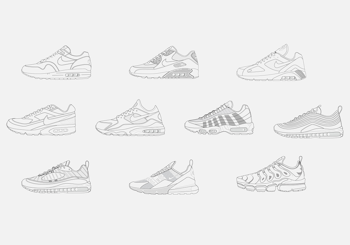 Рисунок кроссовок nike
