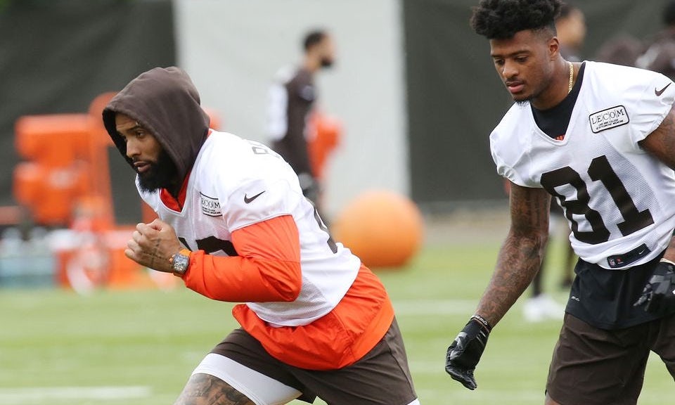 OBJ Wore A Richard Mille RM 11-03 McLaren During Training With The Cleveland Browns