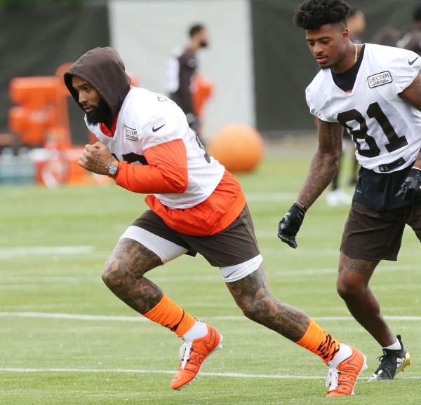 OBJ Wore A Richard Mille RM 11-03 McLaren During Training With The Cleveland Browns