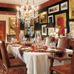 A dining room table