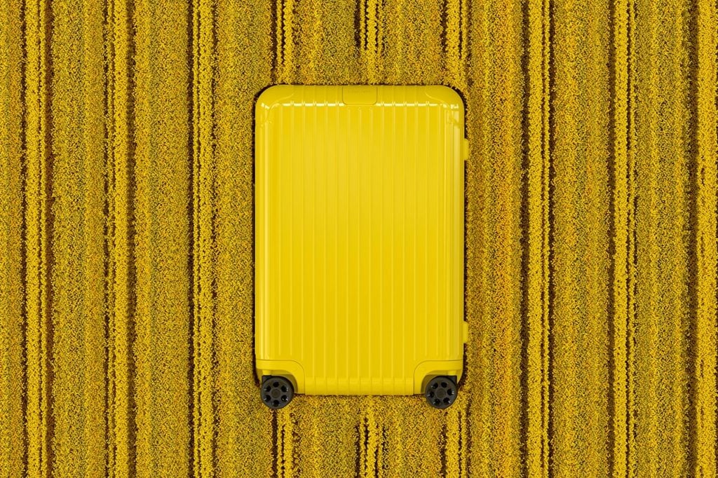 A blue suitcase