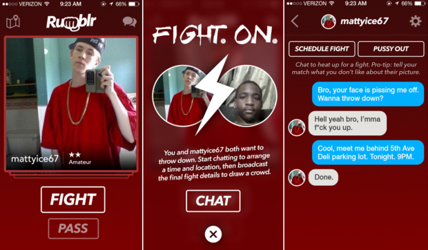 Introducing Tinder For Fighters: Rumblr