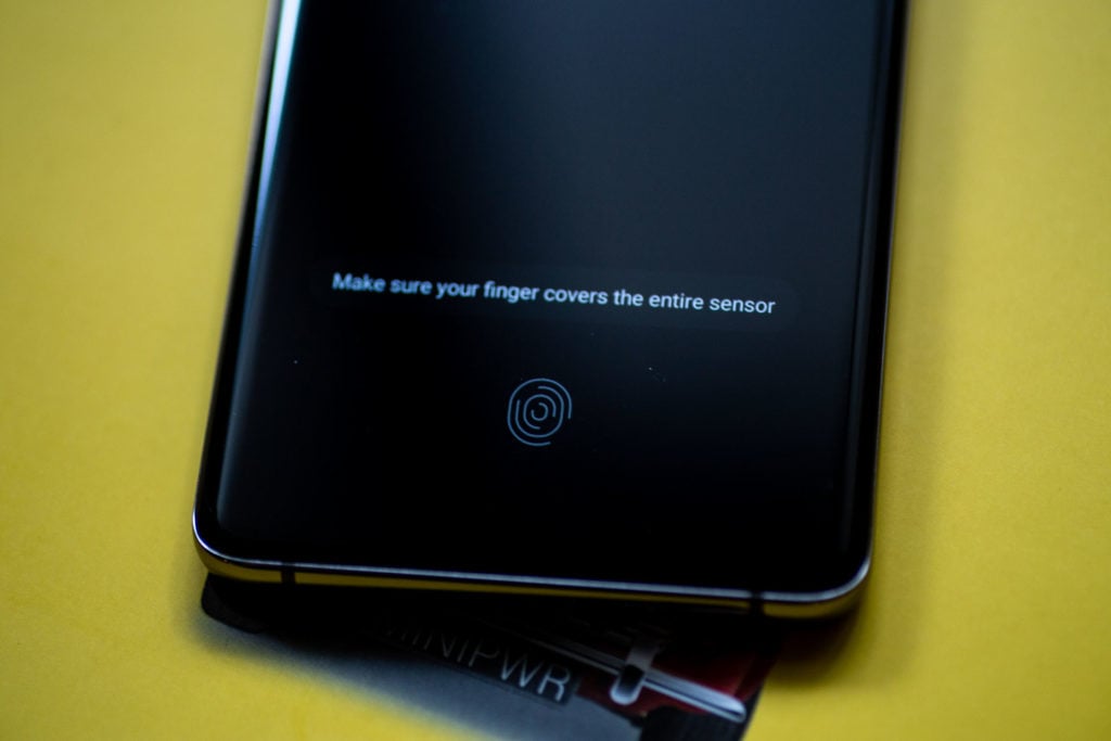 Screen of a cell phone