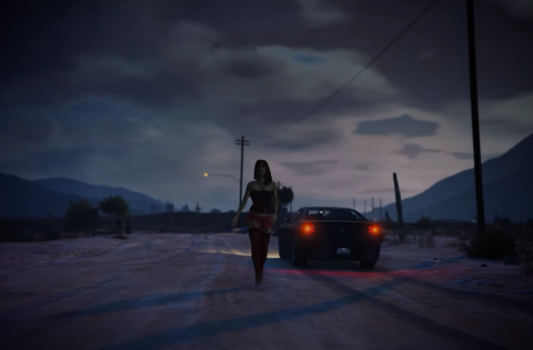 Kanye West’s “Flashing Lights” Video Receives A ‘Grand Theft Auto V’ Tribute