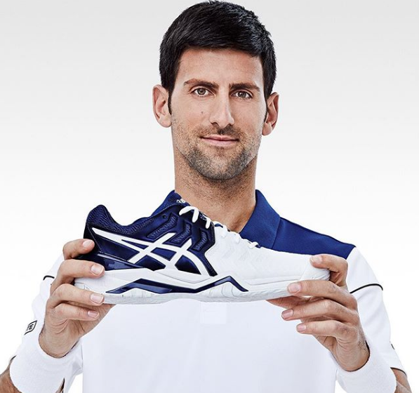 novak djokovic asics