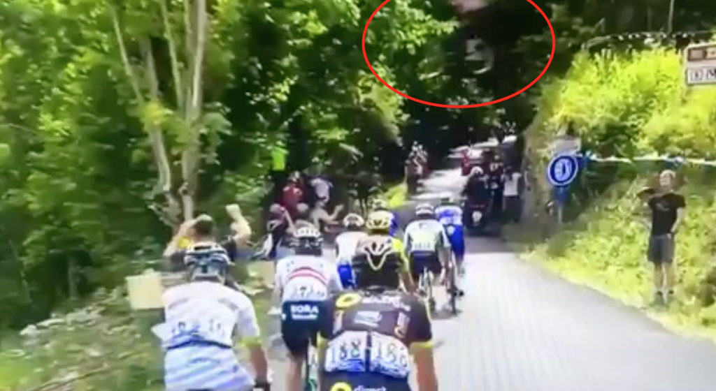 WATCH: Mountain Biker Gaps Tour De France Live On Television