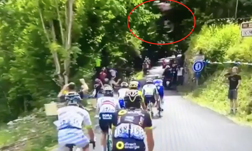 WATCH: Mountain Biker Gaps Tour De France Live On Television