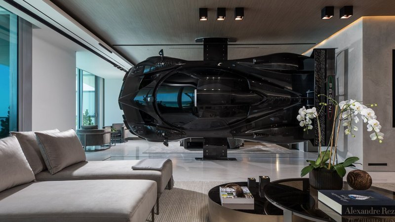 Miami Condo Owner Mounts $2 Million Pagani Zonda As Room Divider