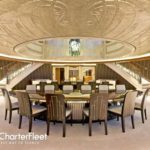 A dining room table