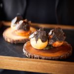 Food on a wooden table