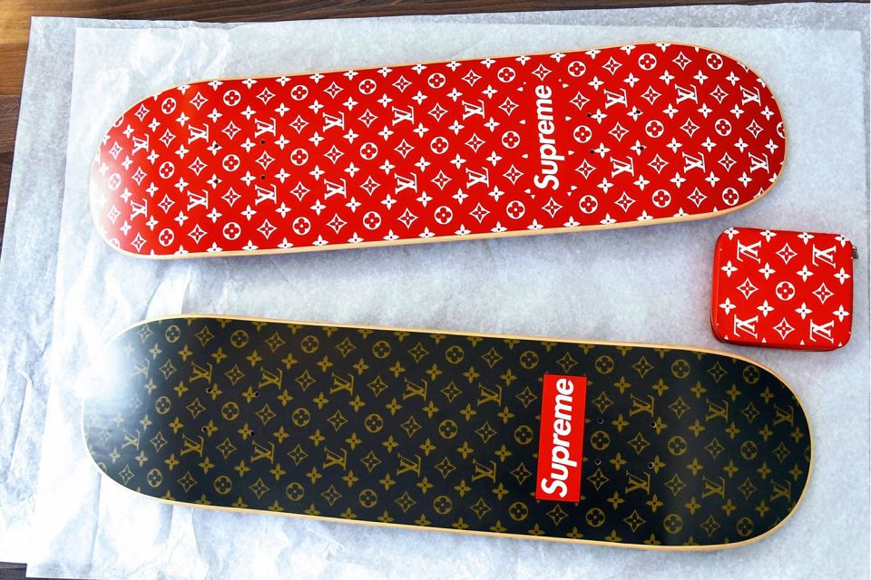 Louis Vuitton in collaboration with Supreme pop-up stores prompt global  shopping stampede