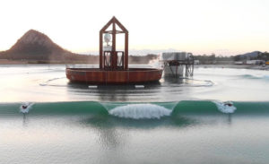 A small boat in a body of water
