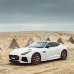 A car parked in the desert