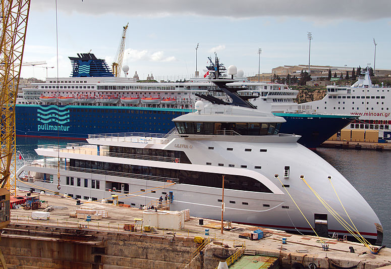 A boat is docked in a harbor