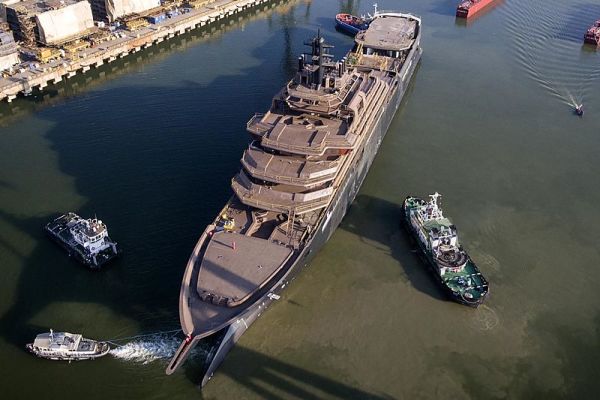 The World’s Largest Yacht Takes To The Water