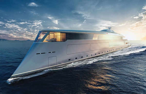 Sinot&#8217;s &#8216;AQUA&#8217; Hydrogen-Powered Superyacht Is A Gorgeous Radical Concept