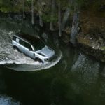 A small boat in a body of water