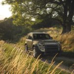 A car parked in a field