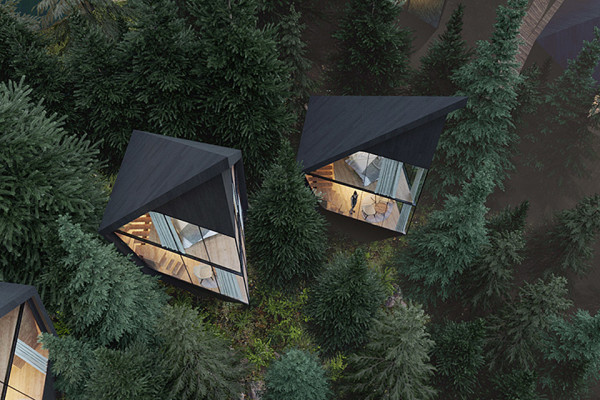 Angular Tree Houses By Peter Pichler Architects In The Italian Dolomites
