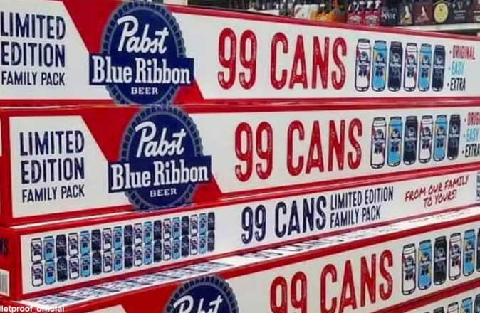 Pabst Blue Ribbon Just Released Huge 99 Beer Slabs