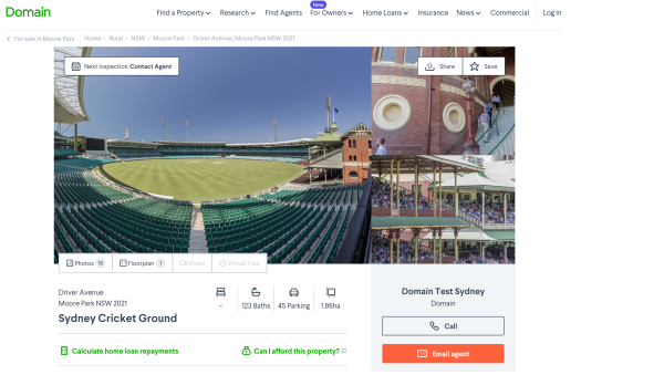 The Sydney Cricket Ground Has Just Been Listed On Domain