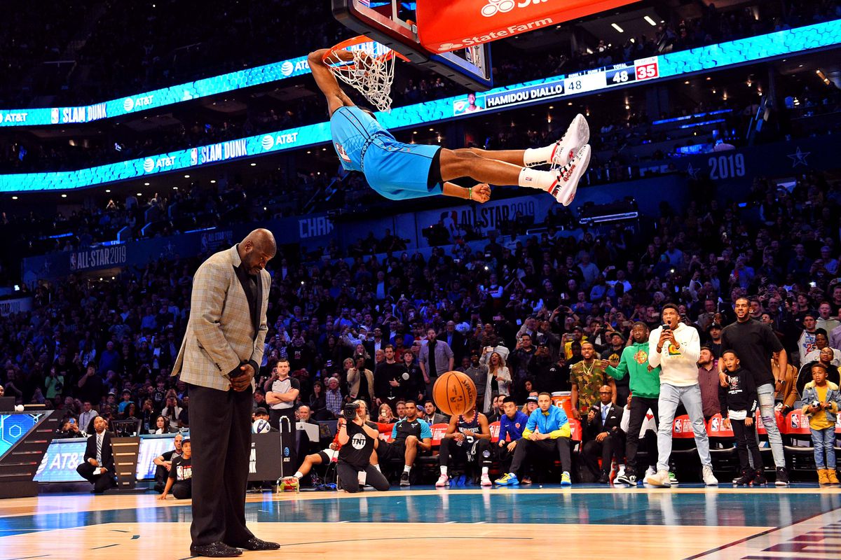 Dunkers in the 2019 NBA All-Star Dunk Contest even used talent such as rapp...