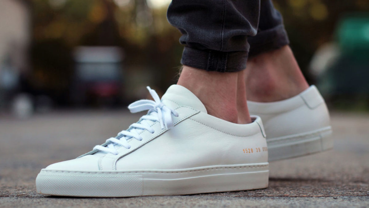 white sneakers like common projects