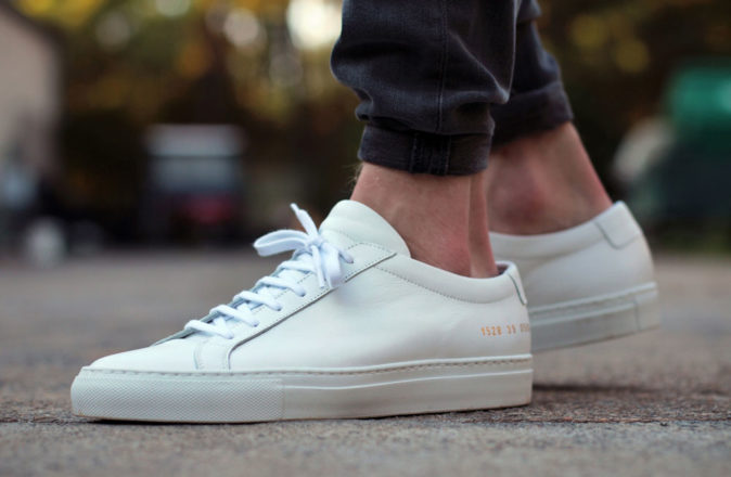 white suede shoes