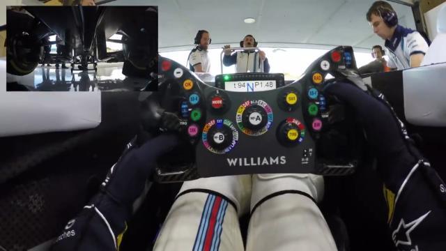 Inside the Cockpit of a Williams F1 Car