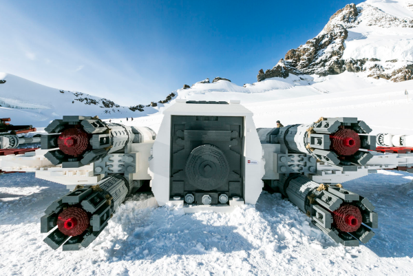 Life-Sized LEGO X-Wing Lands On Swiss Mountain Top