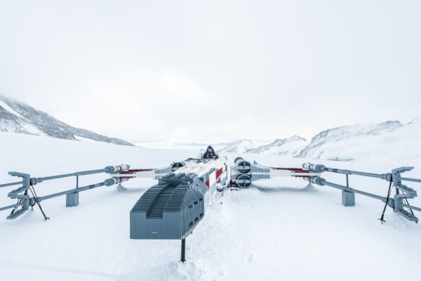 Life-Sized LEGO X-Wing Lands On Swiss Mountain Top