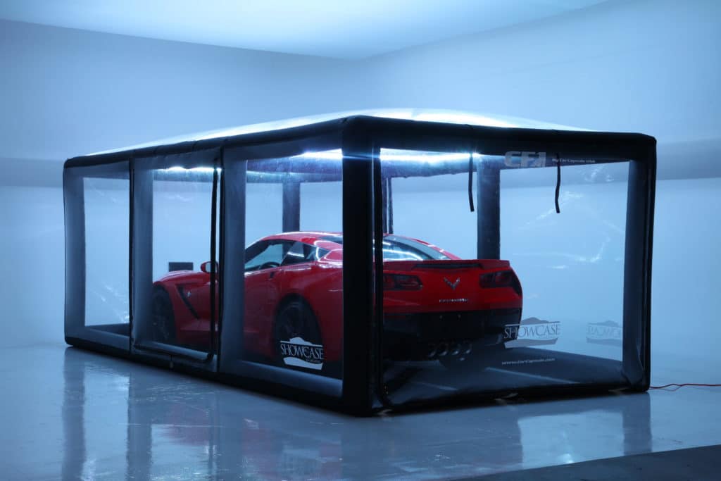 The CarCapsule Vehicle Showcase Is A Portable Garage