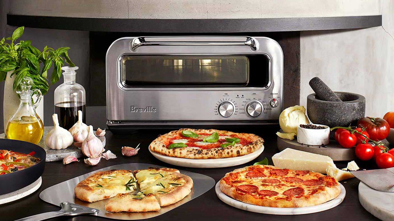 The Breville Pizza Oven Delivers Woodfire-Style Pizza In 2 Minutes