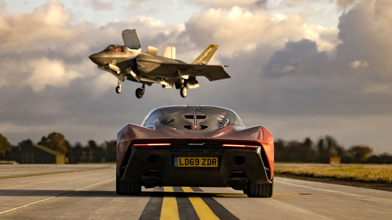 WATCH: McLaren Speedtail VS F-35 Fighter Jet Race