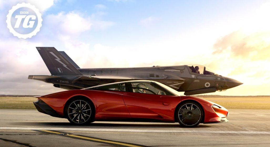 WATCH: McLaren Speedtail VS F-35 Fighter Jet Race - Boss Hunting