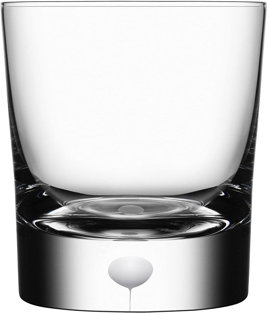Orrefors Intermezzo Satin White Drop Glass