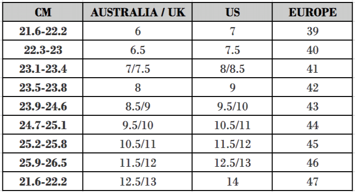 eu to us sizing