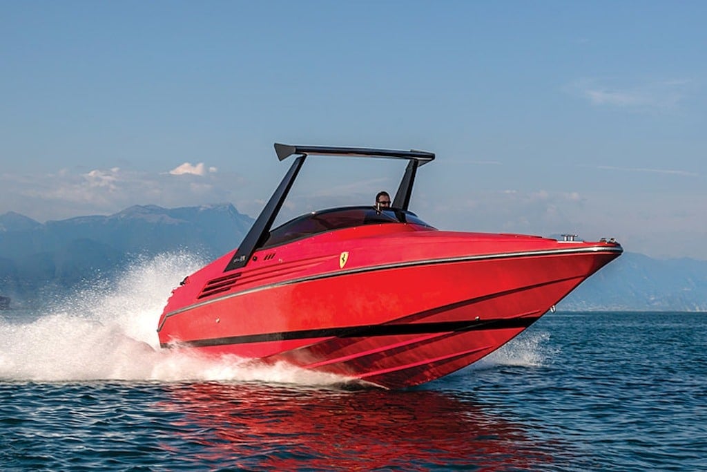 The 1990 Riva Ferrari 32 Speedboat Is A Testarossa On Water