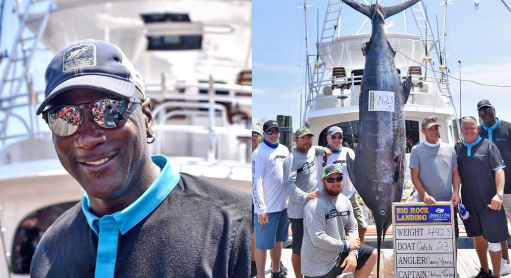 Michael Jordan Reels In 440-Pound Marlin At Fishing Tournament