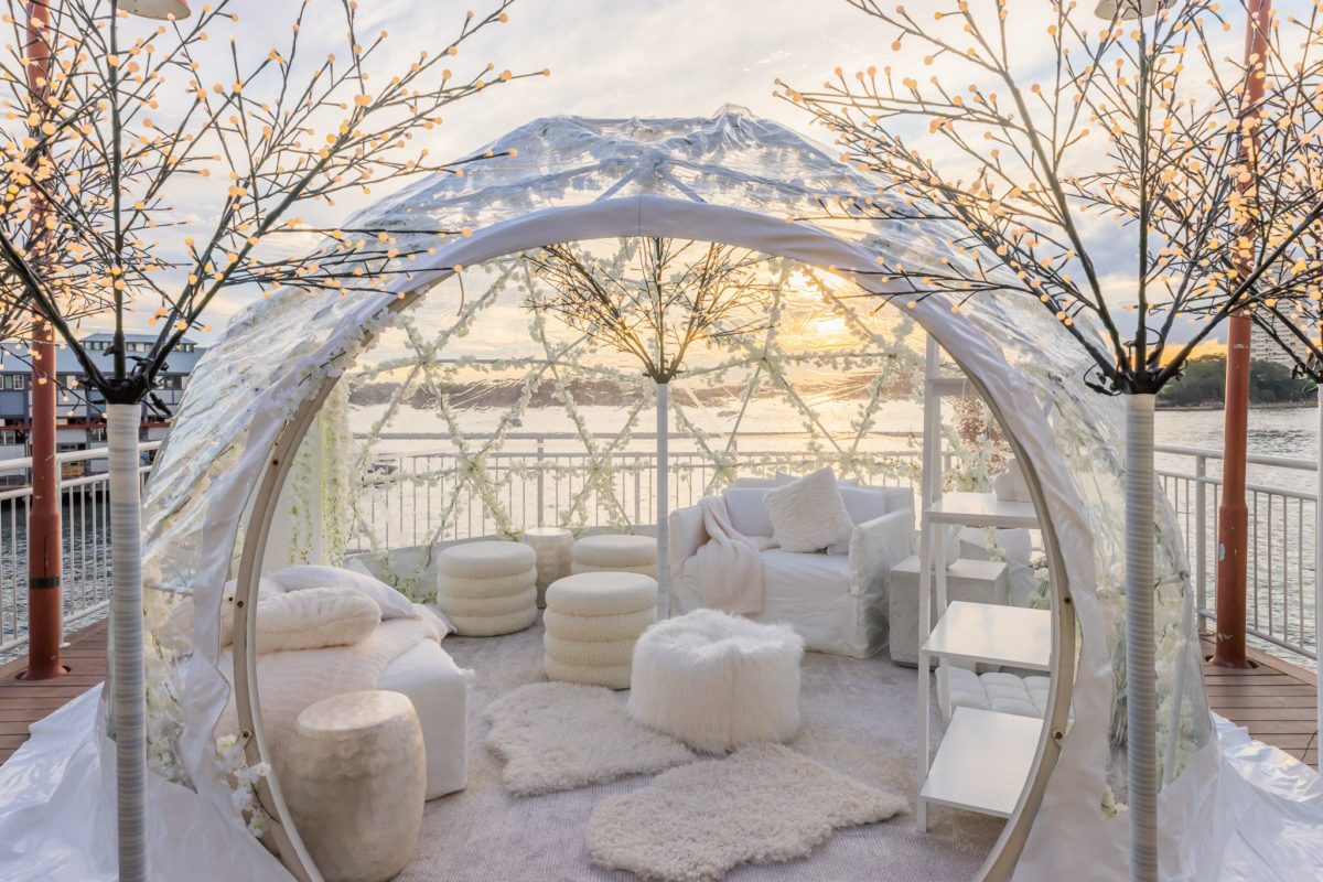 Sydney Harbour have designed luxury igloos that you can book for up to ten mates