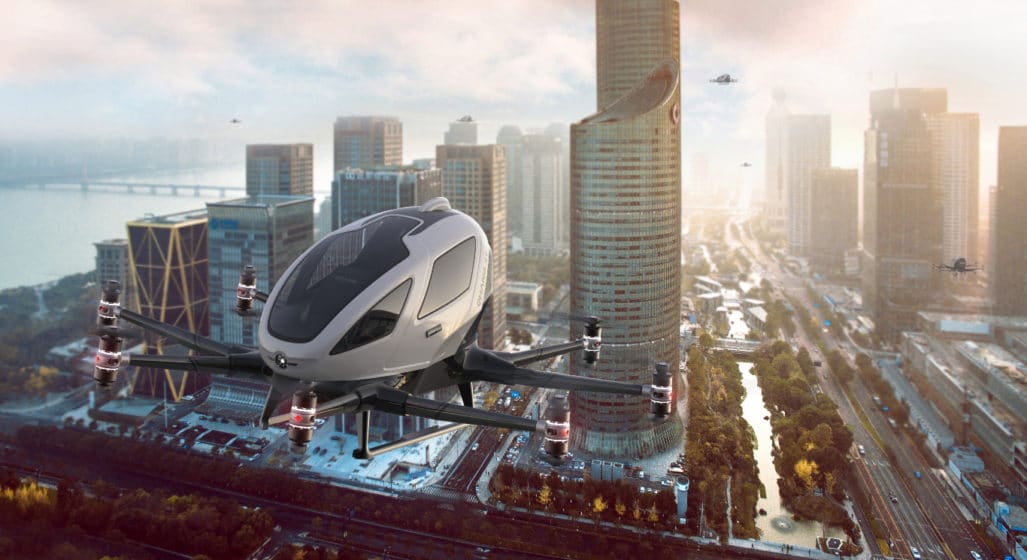 EHang 216 eVTOL Completes The World&#8217;s First Commercial Trip