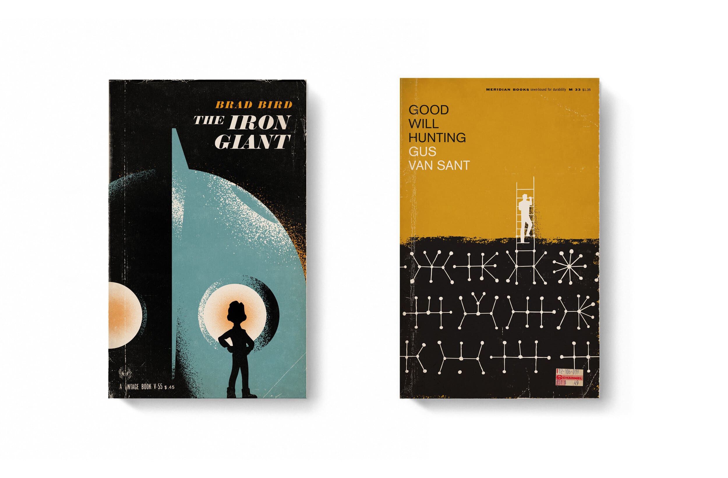 Decorate Your Bachelor Pad With Good Movies As Old Books Prints