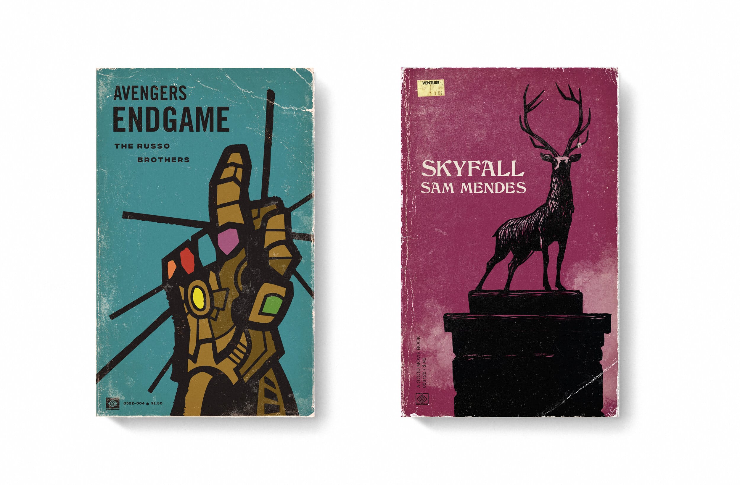 Decorate Your Bachelor Pad With Good Movies As Old Books Prints