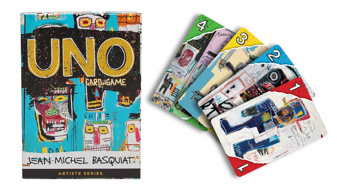 Uno Artiste Series Cards Feature Jean Michel Basquiat Artwork