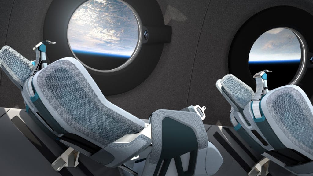 Virgin Galactic Spaceship Cabin Design Revealed
