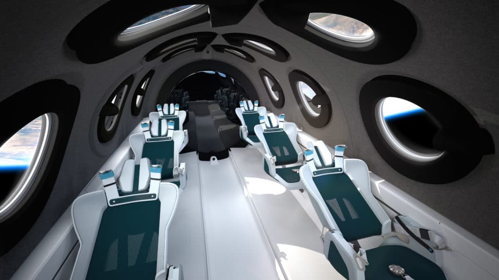 Virgin Galactic Spaceship Cabin Design Revealed