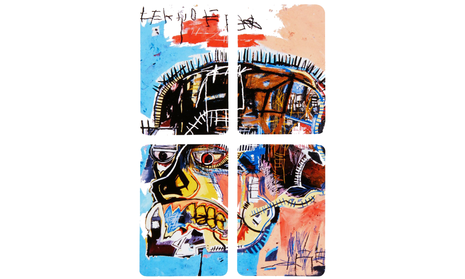 Uno artiste series cards feature jean michel basquiat artwork