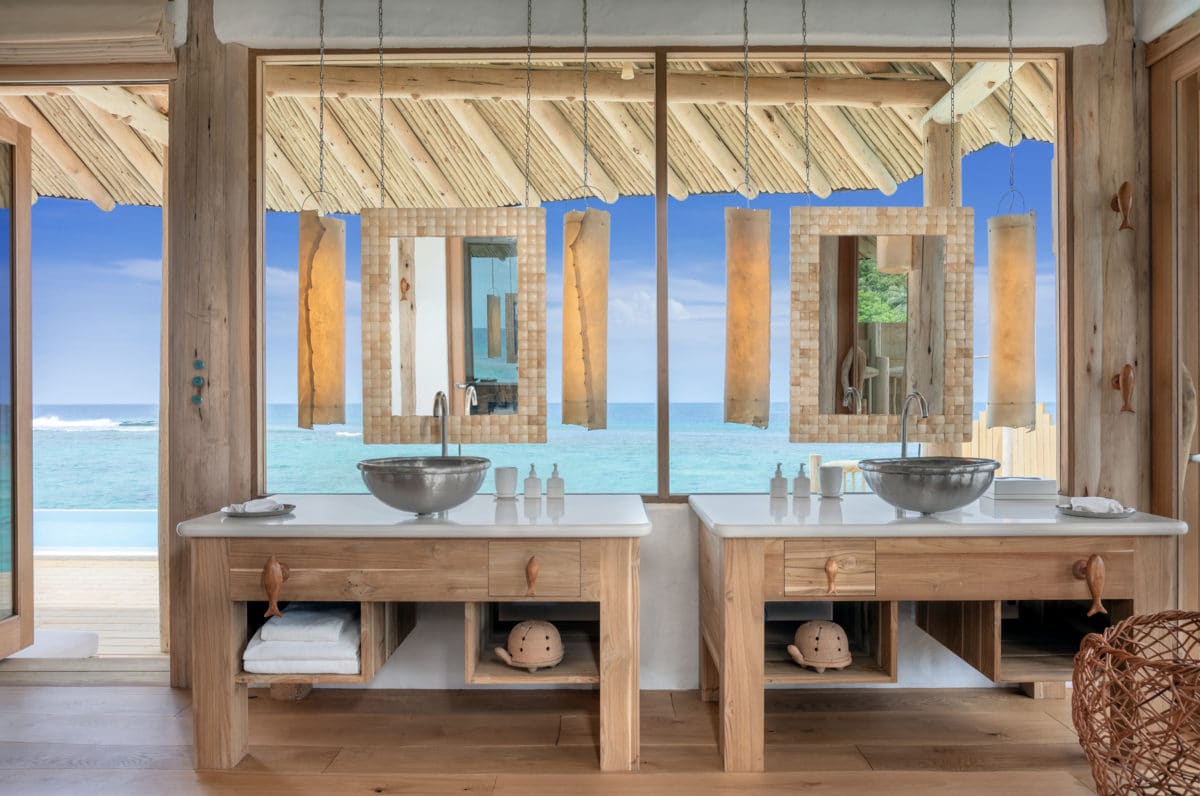 Soneva Fushi Resort Has Overwater Villas With A Built-In Water Slide
