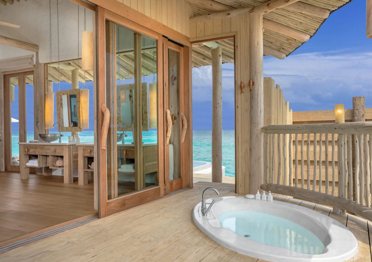Soneva Fushi Resort Has Overwater Villas With A Built-In Water Slide