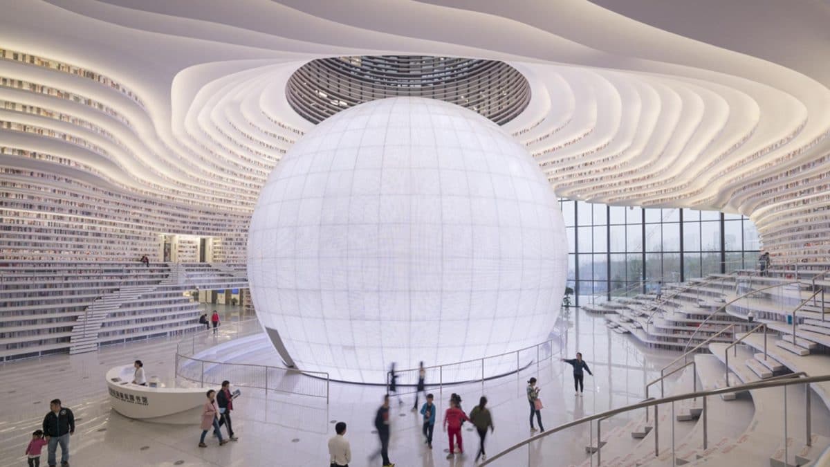 Tianjin Binhai Library: The World’s Coolest Home To 1.2 Million Books